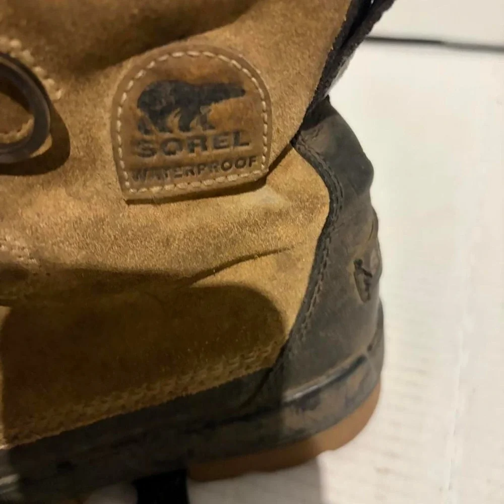 Sorel Caribou Waterproof Winter Boots Womens 7.5 Tan Brown NL3425-373